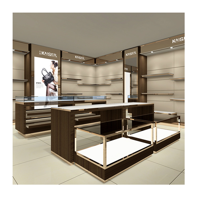 bag shop display case
