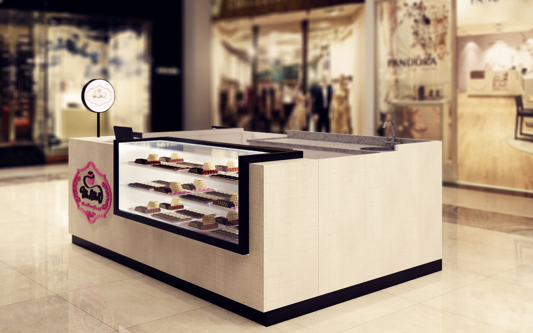 bakery display kiosk 