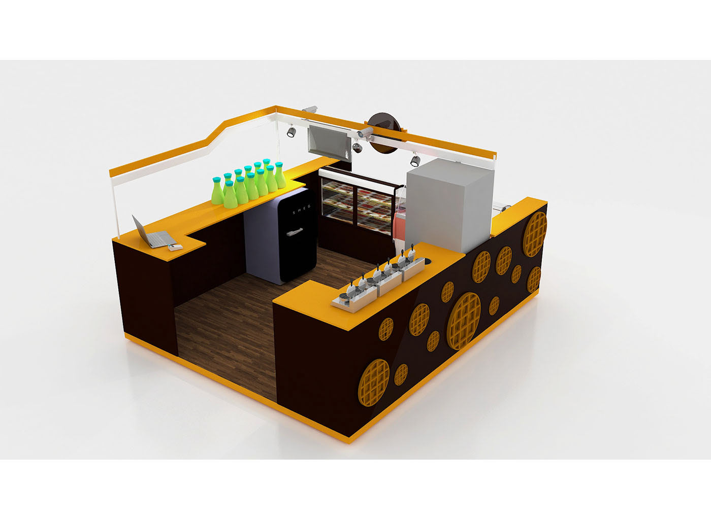 Waffles Kiosk Design 
