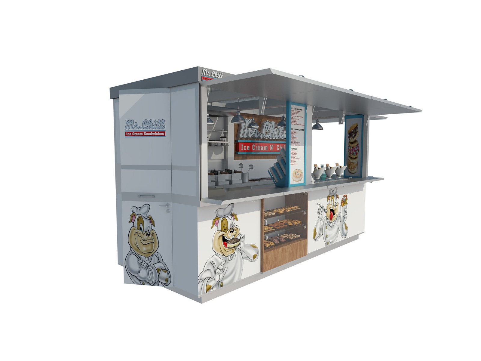 Ant Display Ice Cream Indoor Booth