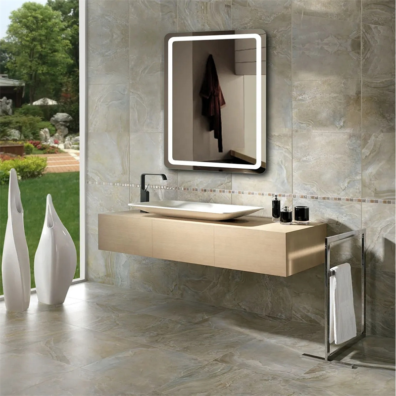 Frameless LED Lighted Mirror Bathroom