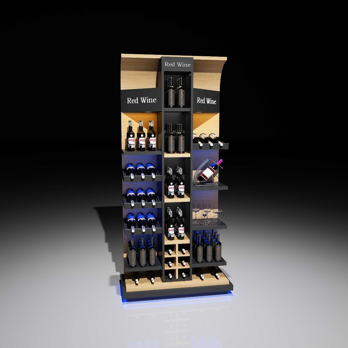 Wine retail showcase
