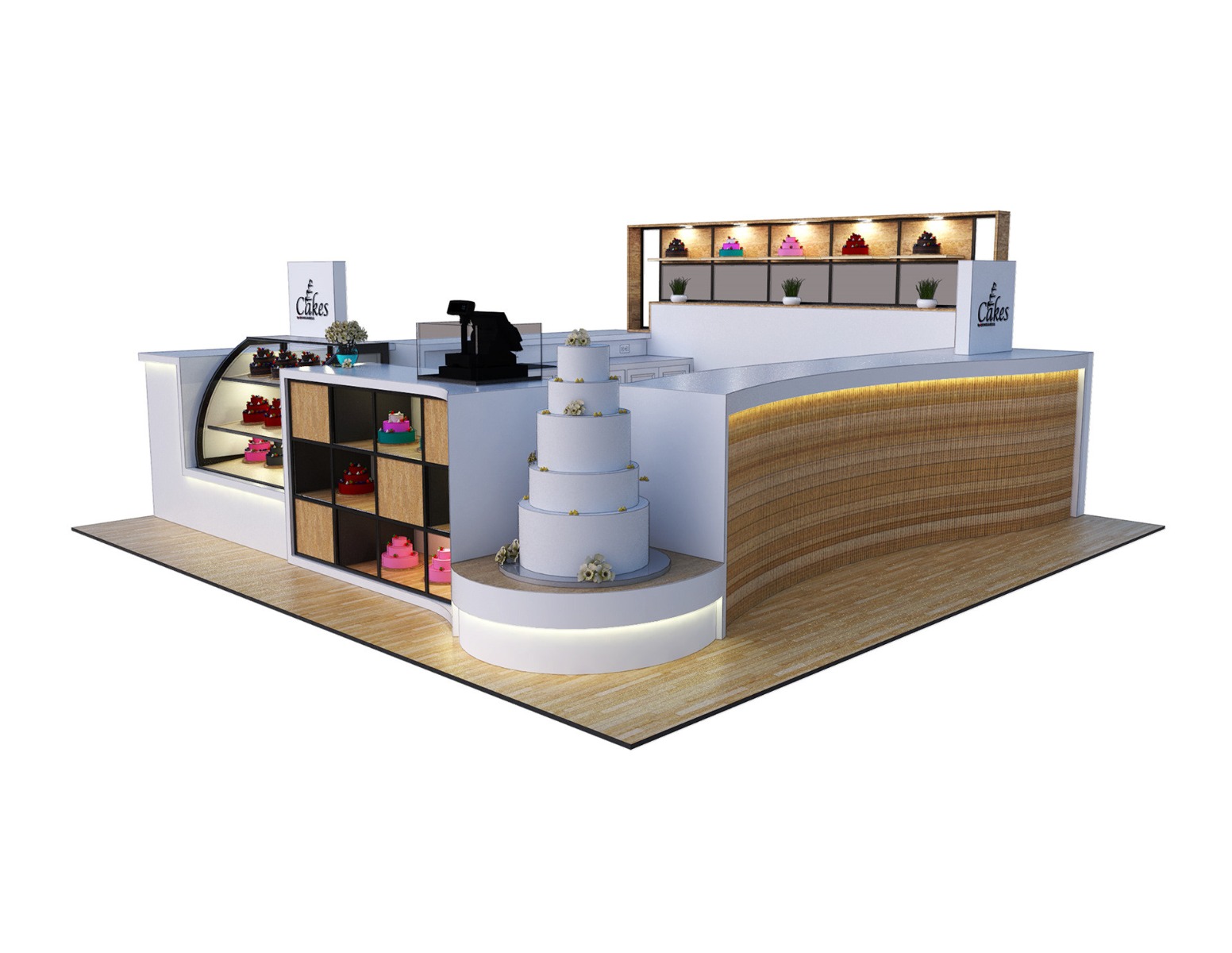 Simple Cake Indoor kiosk 