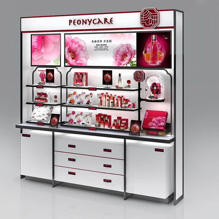 cosmetic display showcase