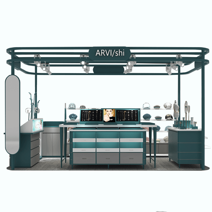 hat clothing retail kiosk