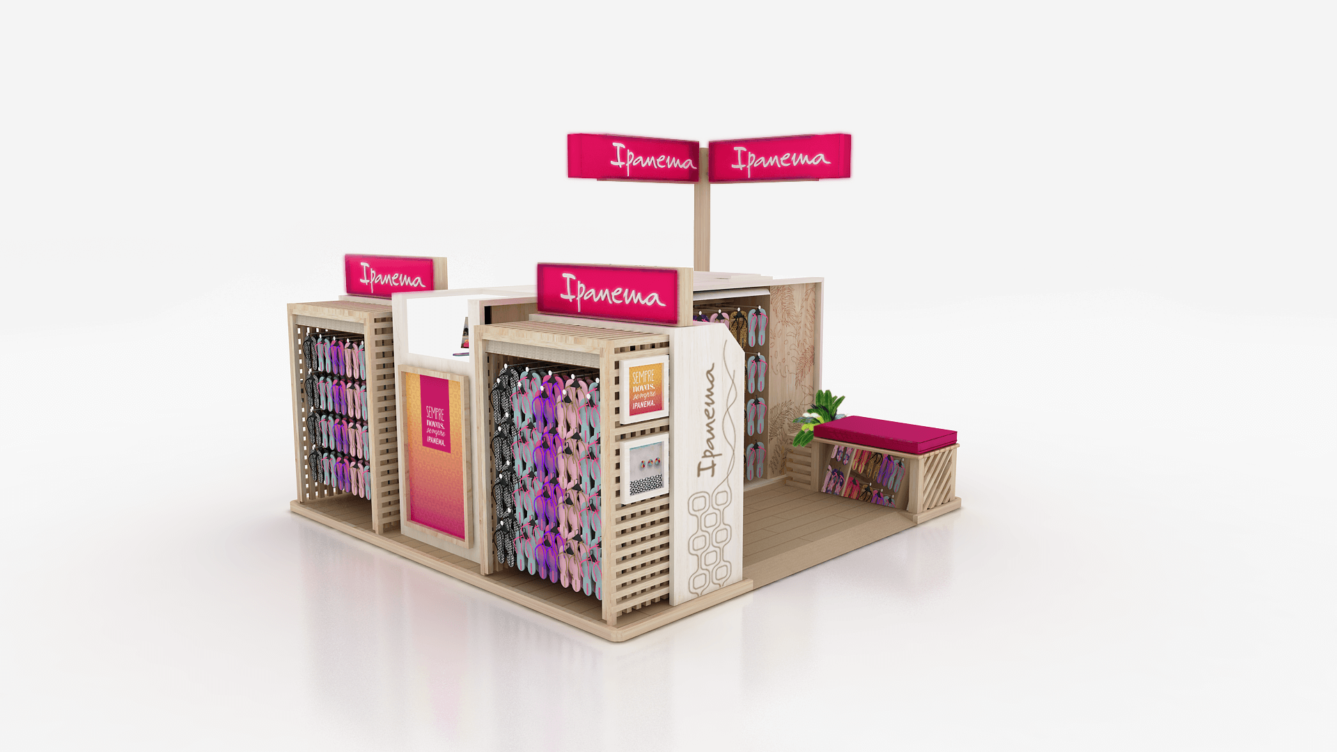 Custom Shoes Display Booth