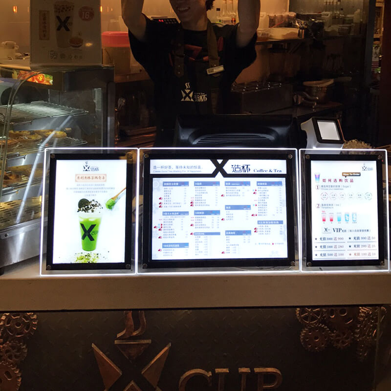 LED Crystal Slim Sign