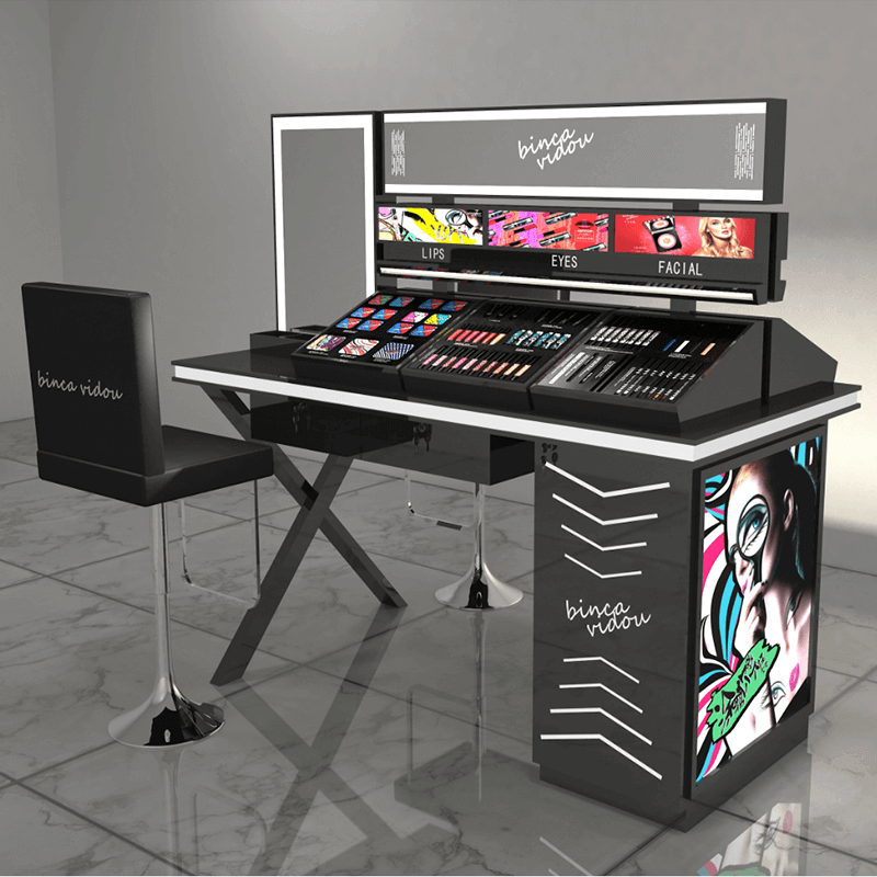 cosmetic display counter
