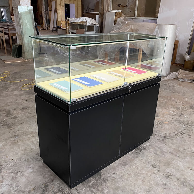 glass display counter