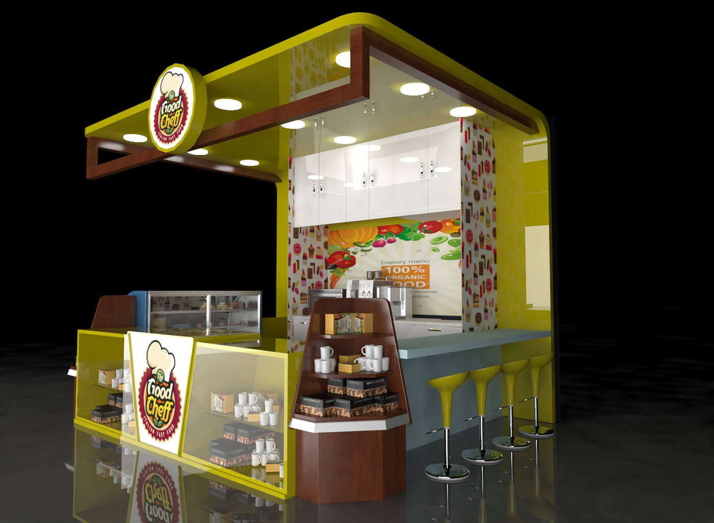 juice booth for sale 