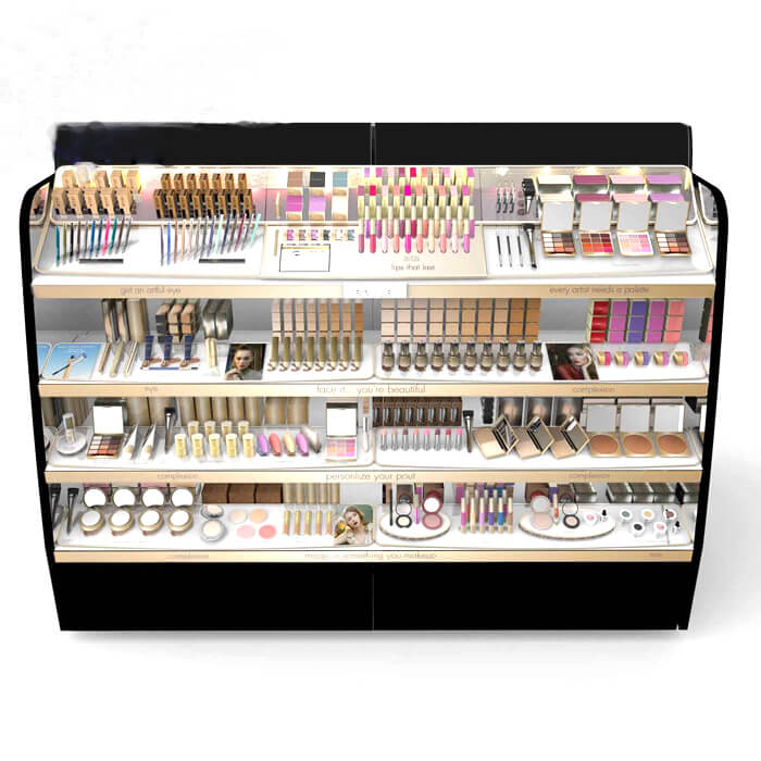 makeup display counter