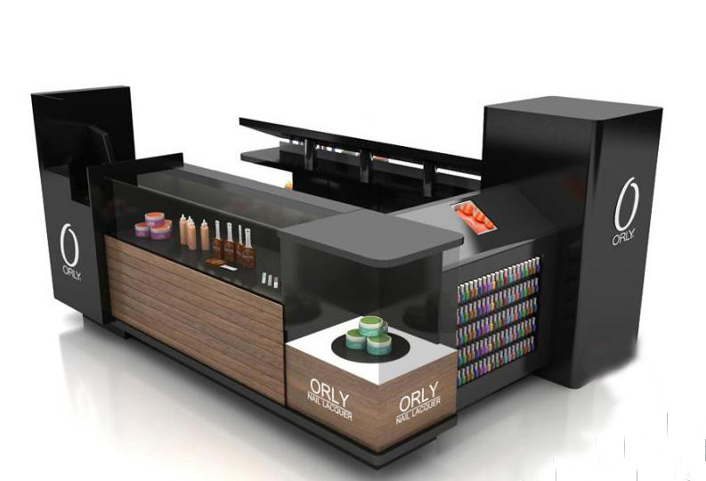 beauty products stand