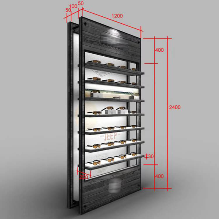 optical display showcase