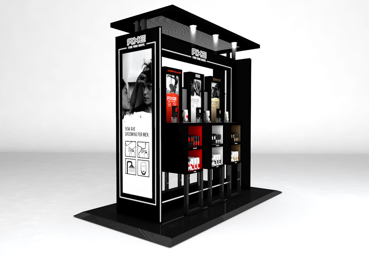 salon display cabinet