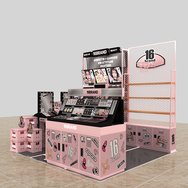 cosmetic shop showcase