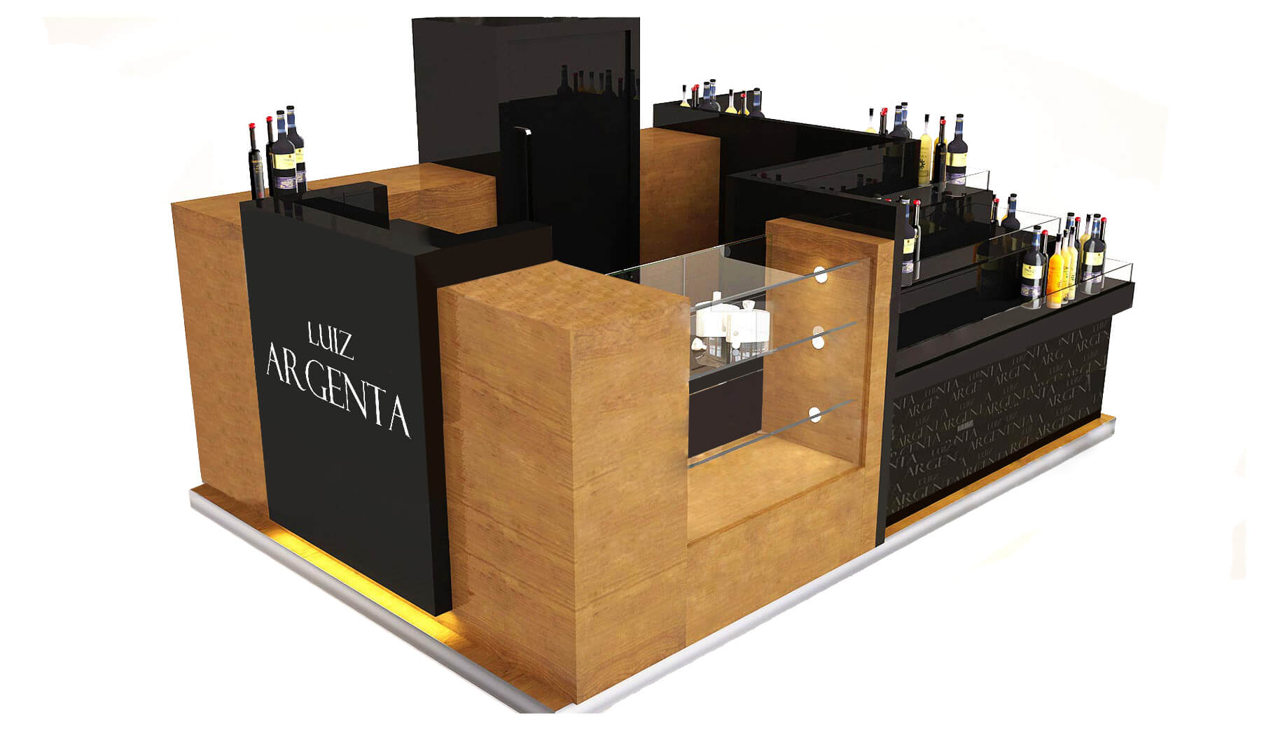 wine juice indoor kiosk