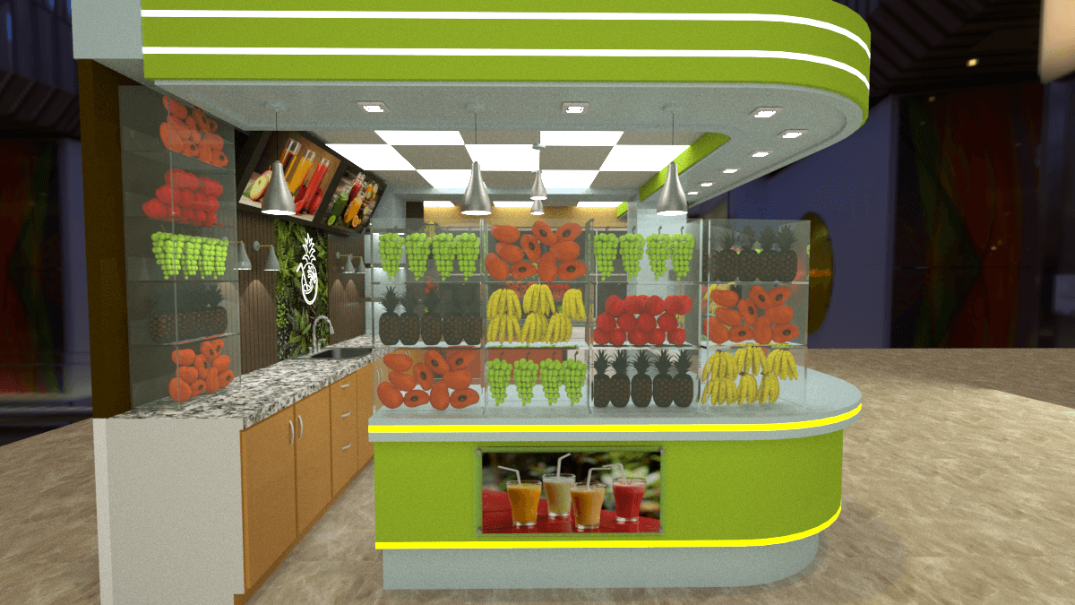 mall smoothie kiosk 