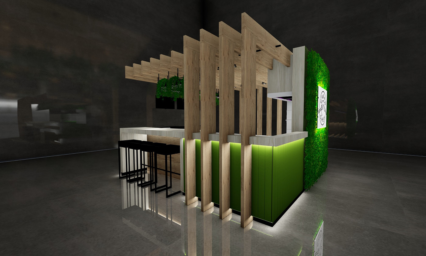 Ant Display Fast Food Kiosk