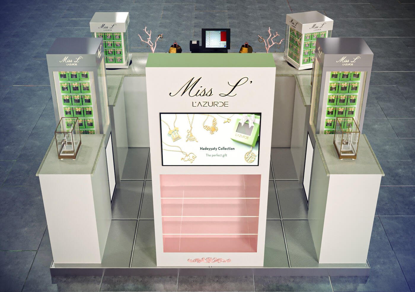 cosmetic display cabinet 