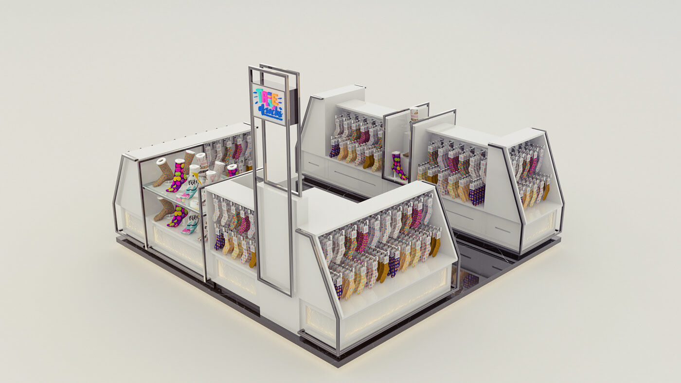 sockets display kiosk 