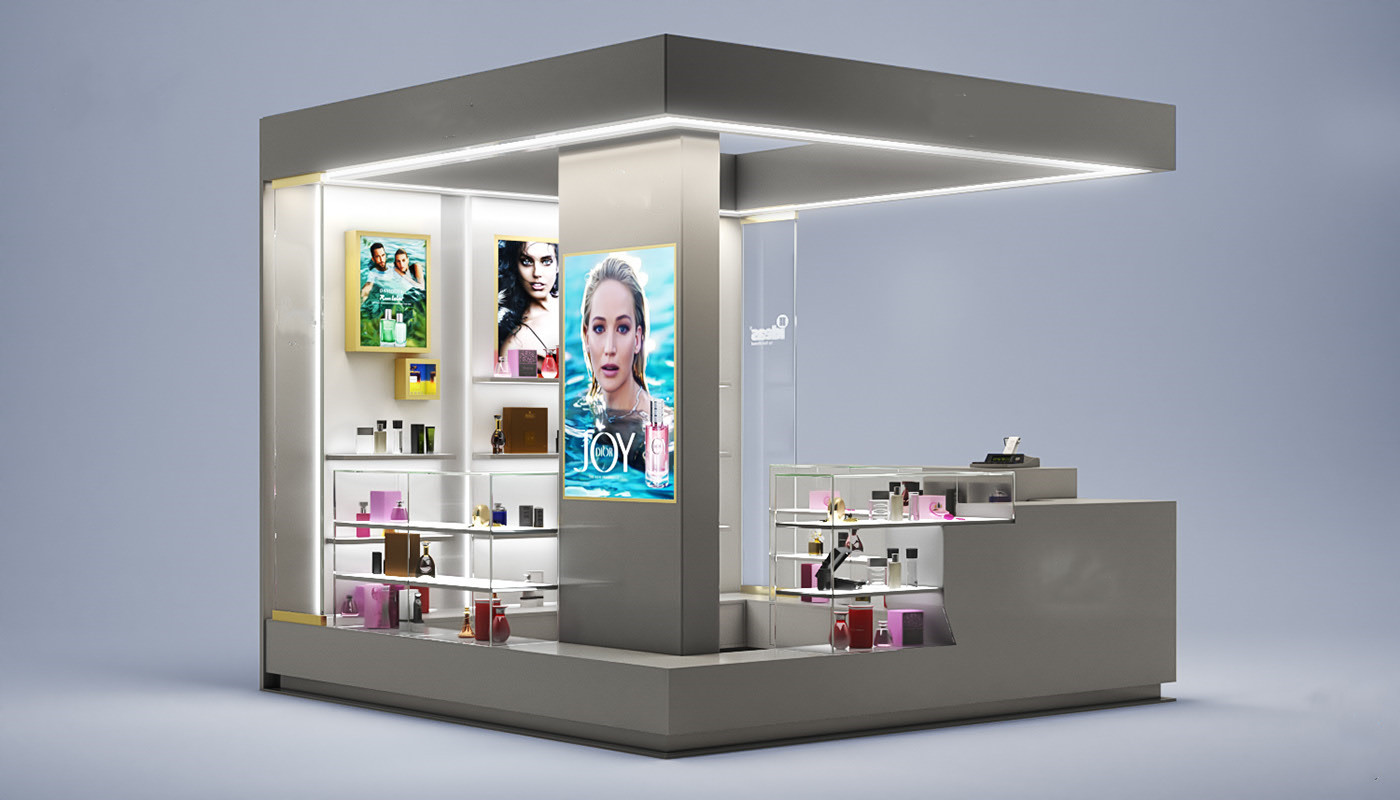 cosmetic display kiosk 