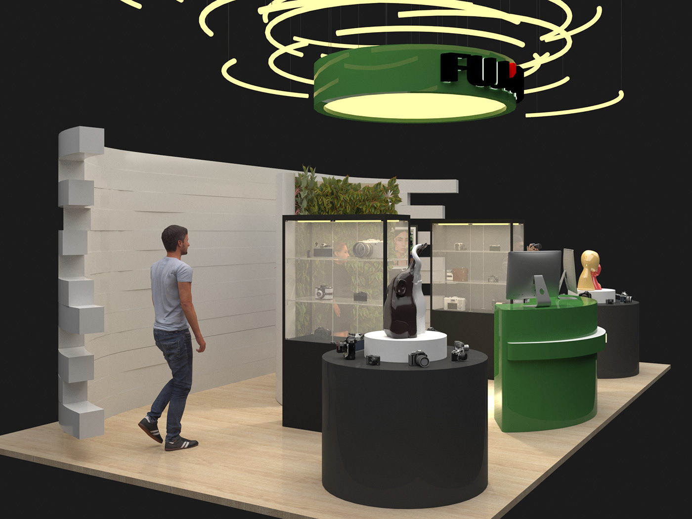 Ant Display Camera Shop Display Fixture