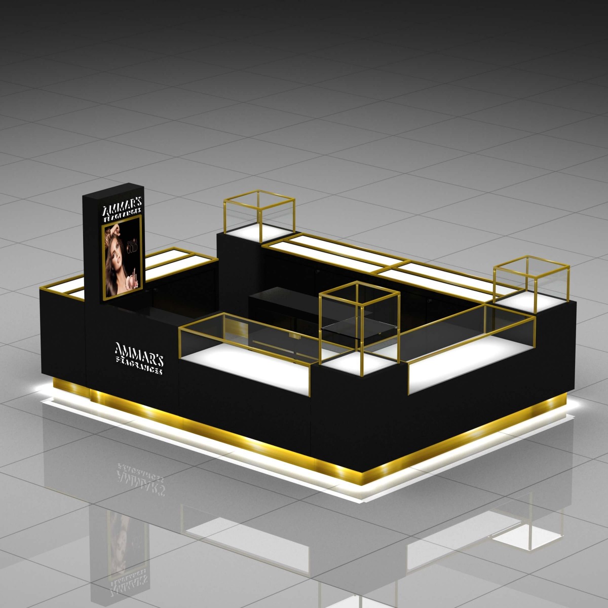 perfume kiosk