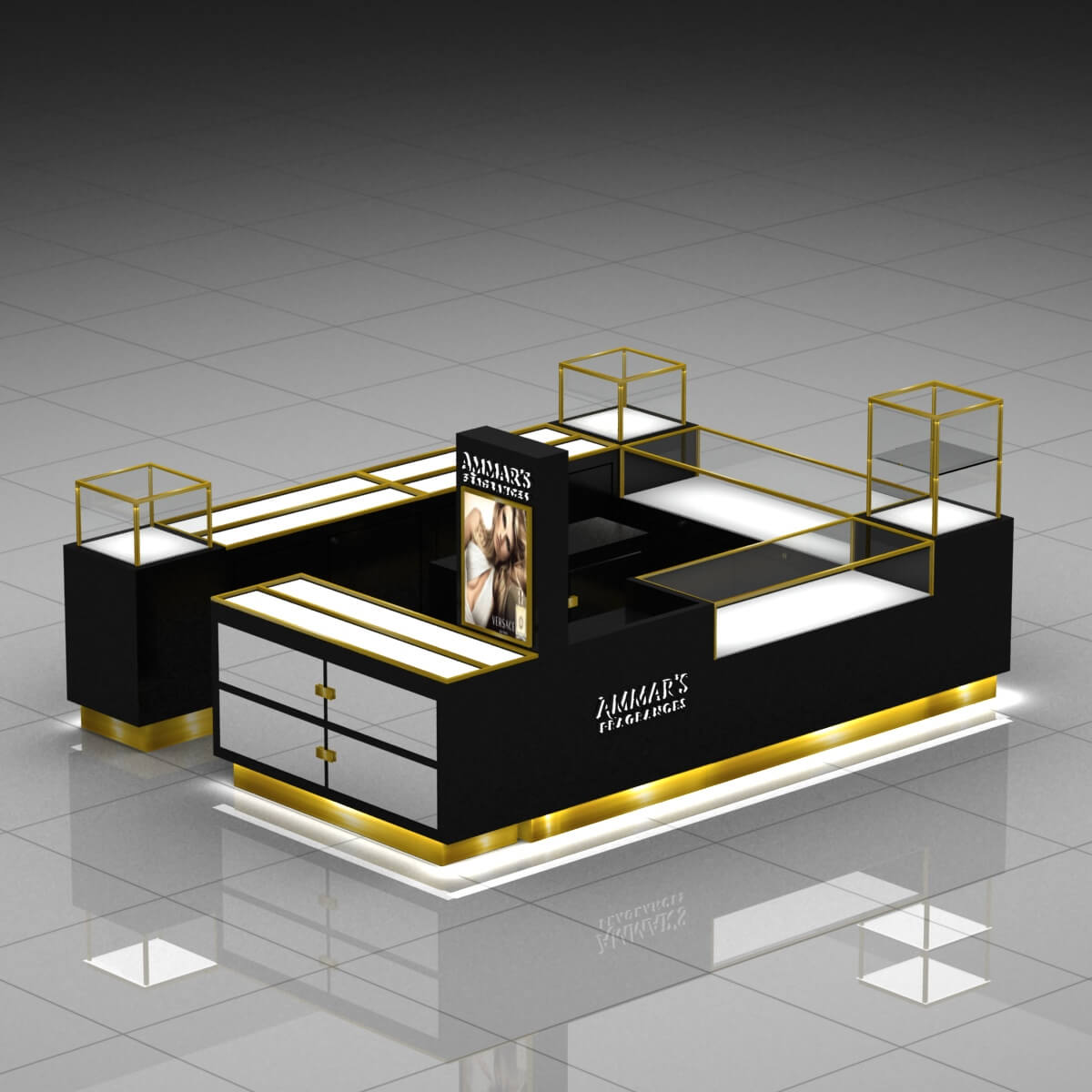 perfume kiosk