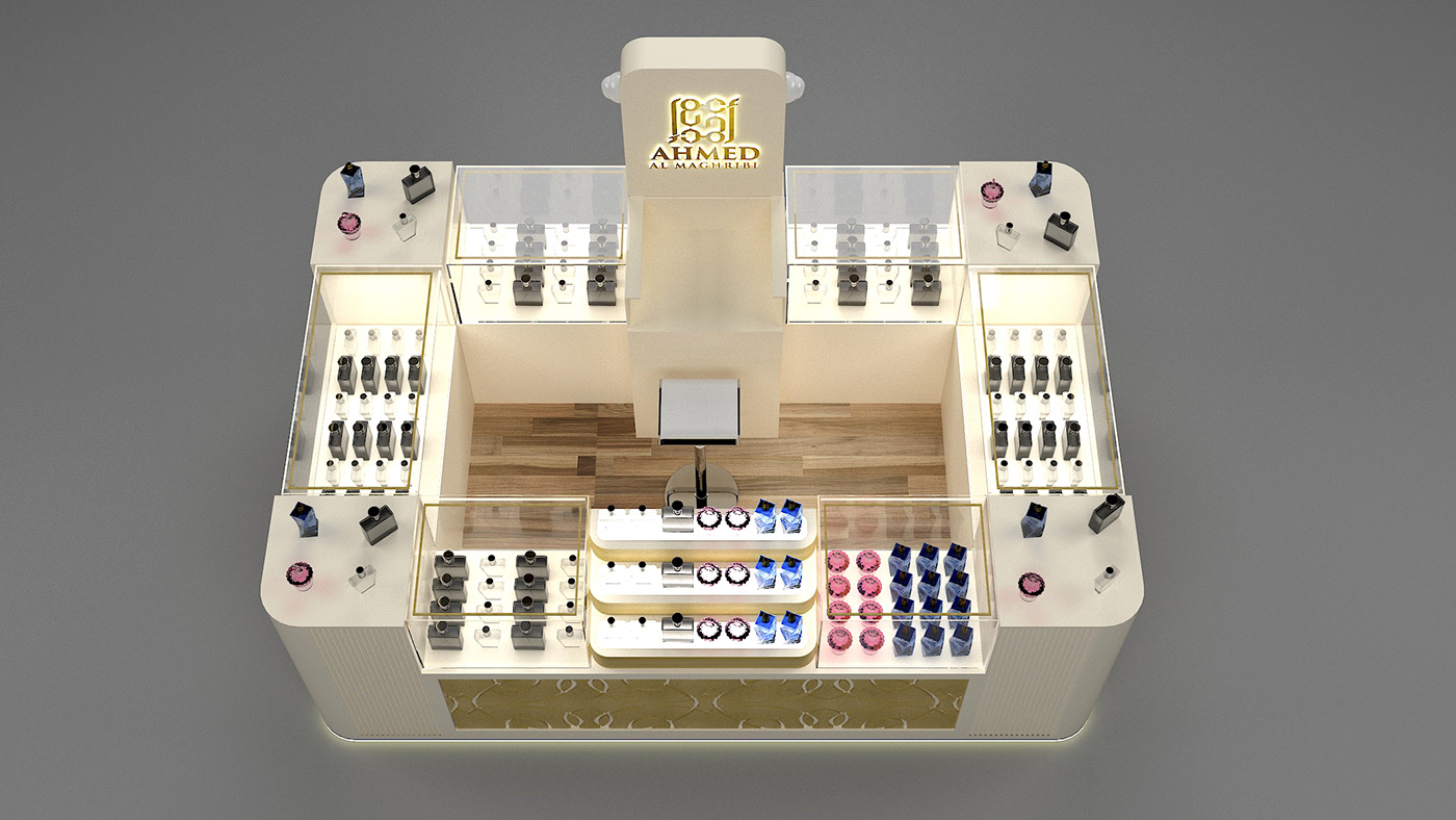 perfume display case 