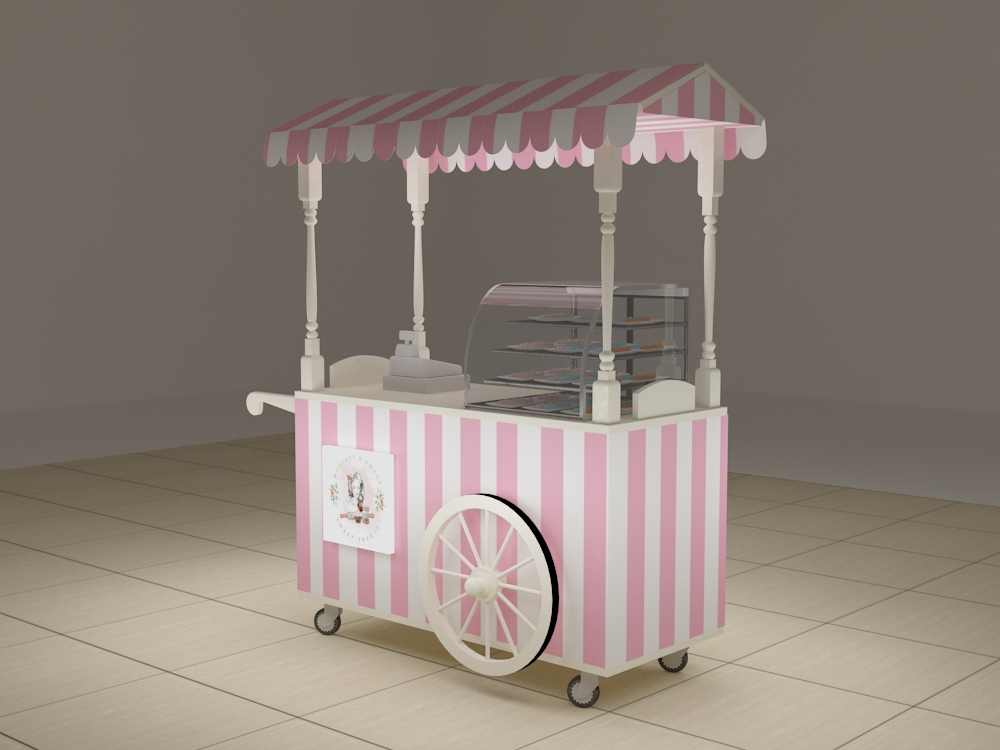 cake display cart 