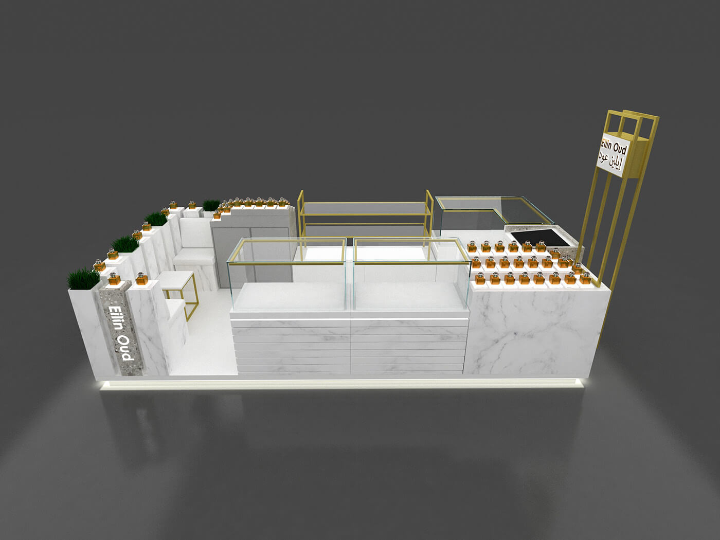 cosmetic display kiosk 