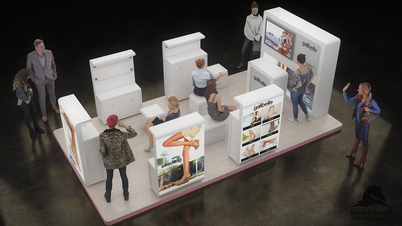 shoe display booth 