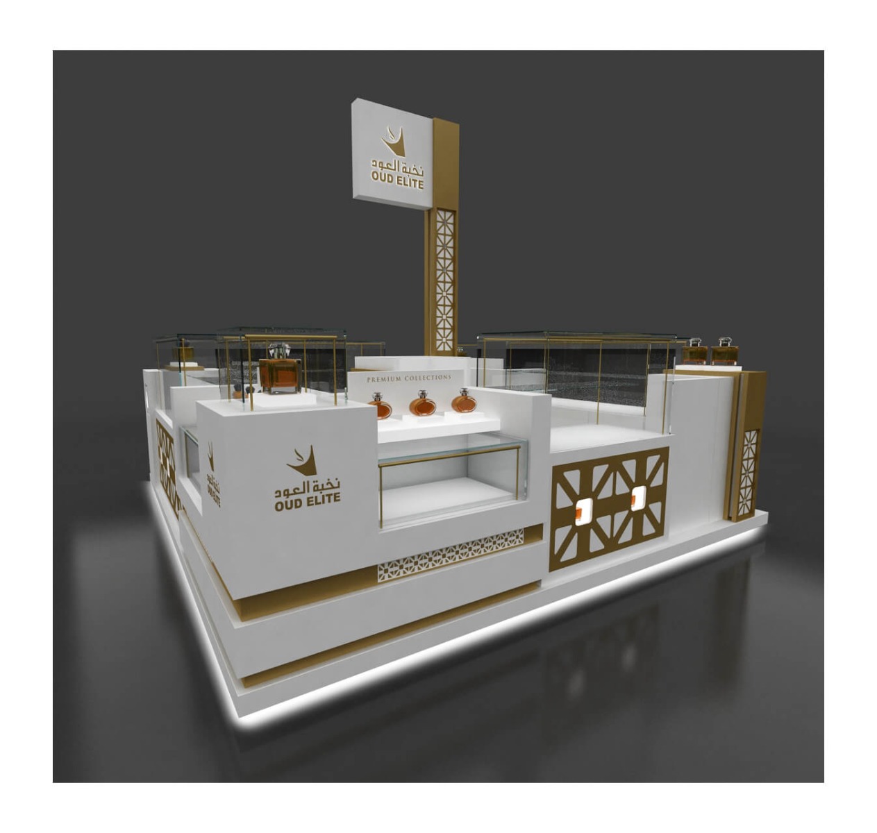 cosmetic display booth 