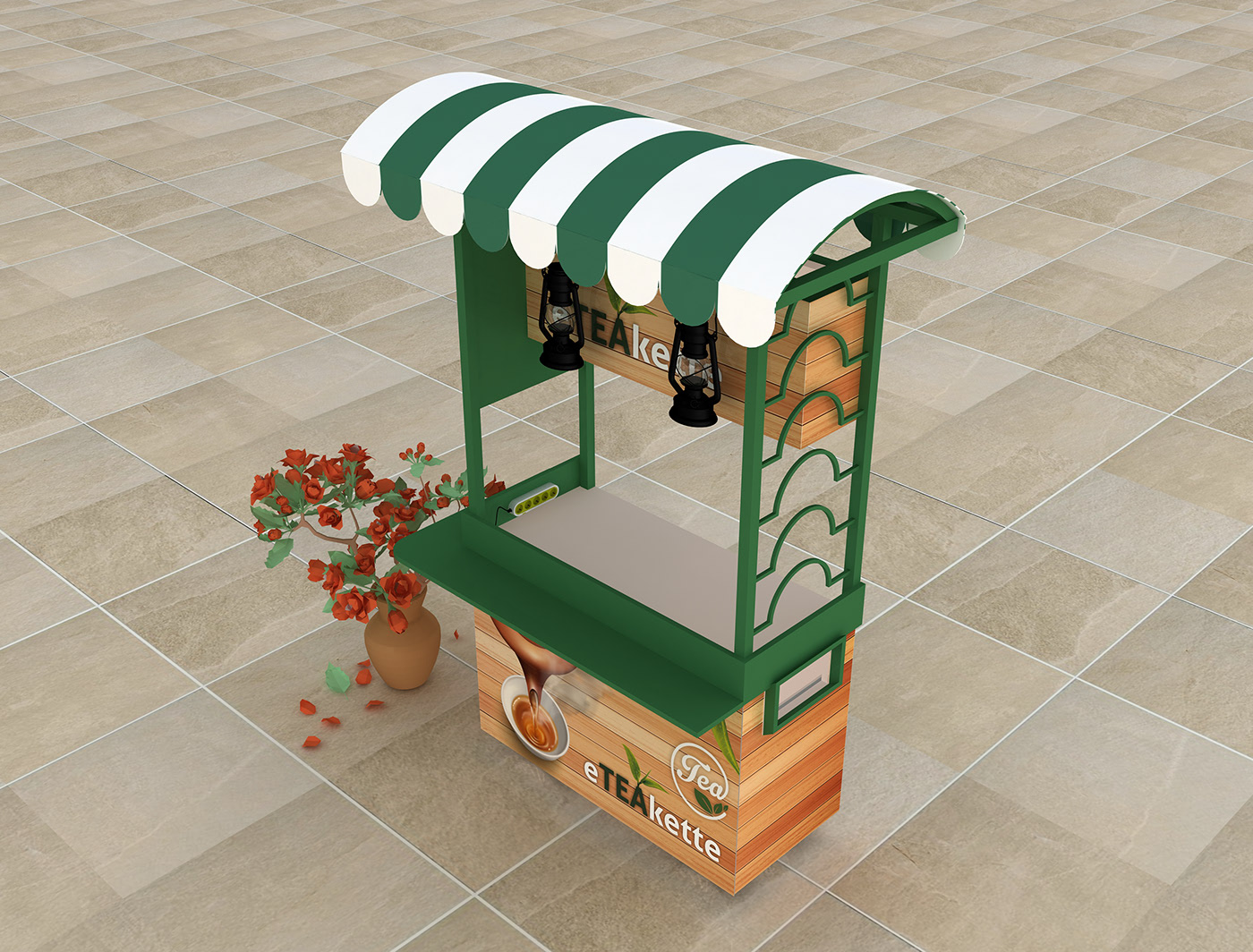 street food trolley 