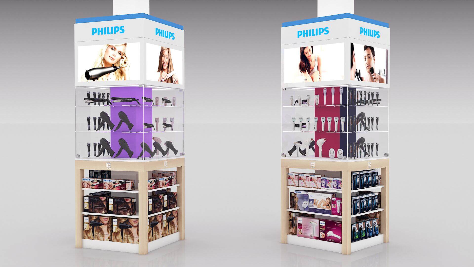 hair dryer display stand 