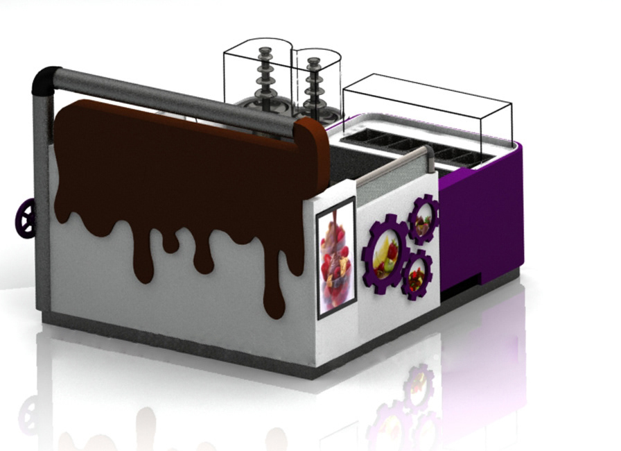 Ant Display Smoothies Factory Retail Booth