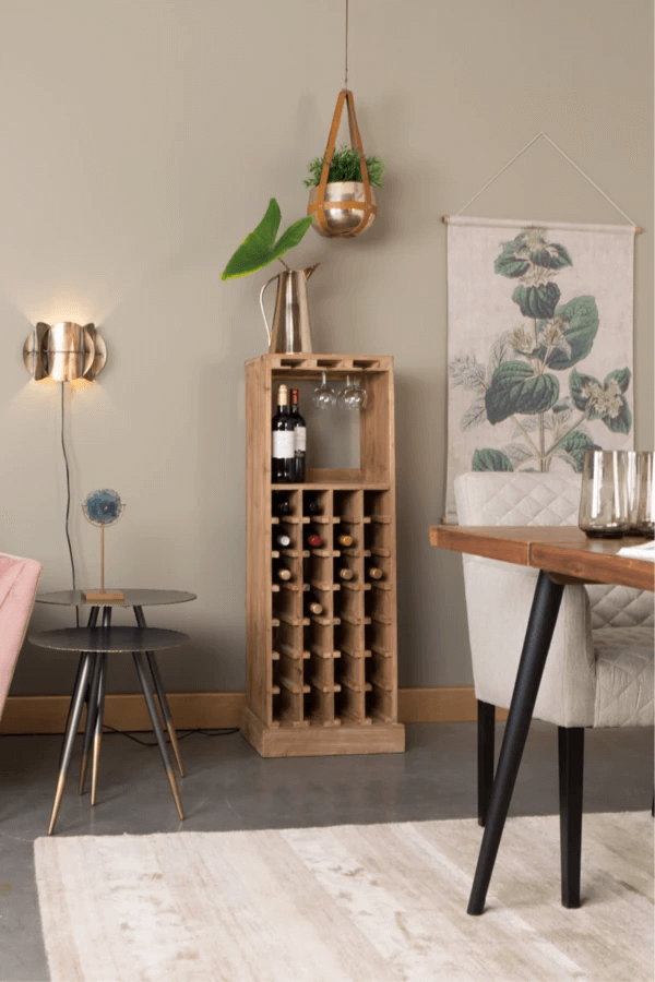 wine beverage wall display case