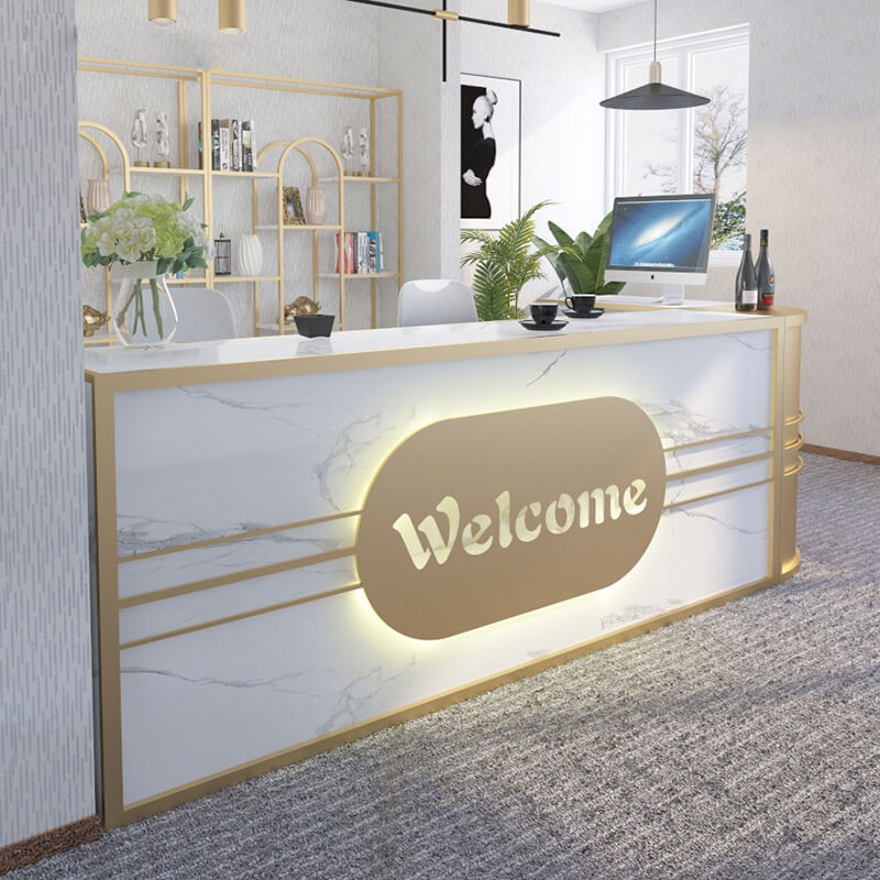 reception desk counter