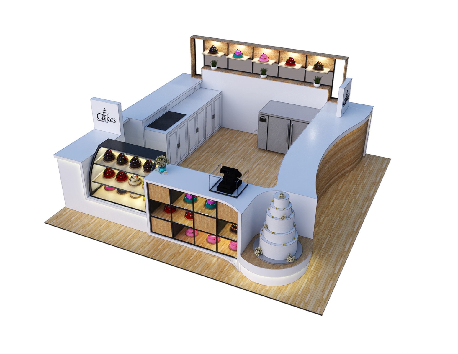 Simple Cake Indoor kiosk 