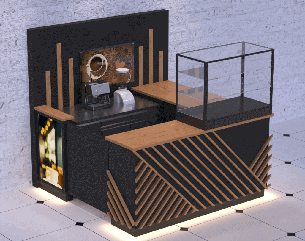 coffee retail booth