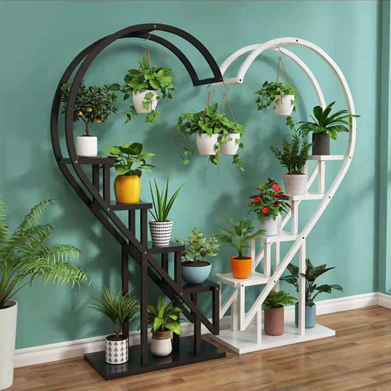flower metal display shelf