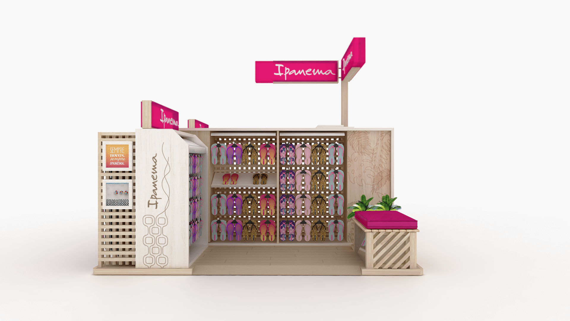 Custom Shoes Display Booth