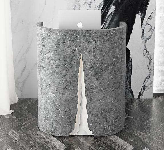 Custom Curved Reception Desk 