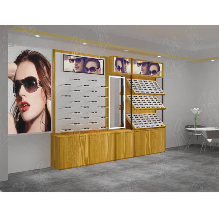 wall sunglasses display fixture