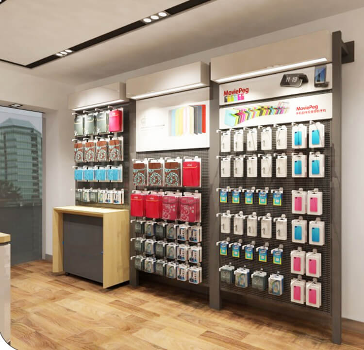 mobile phone display shelf