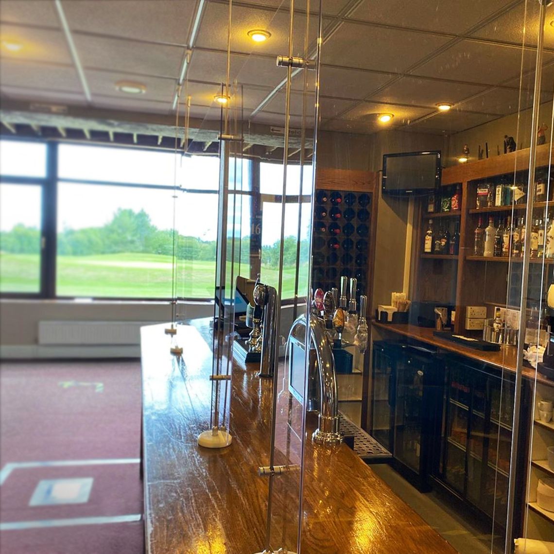 counter with screen