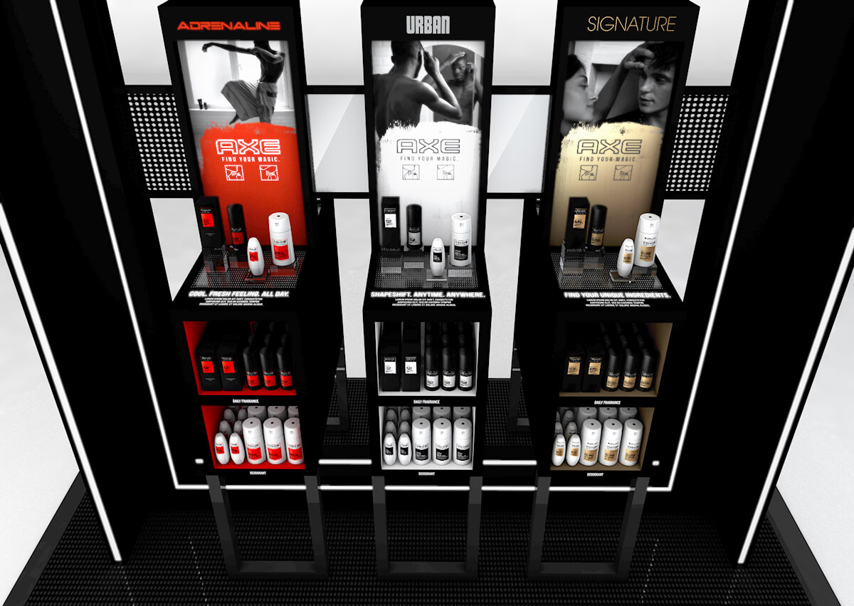shampoo floor stand