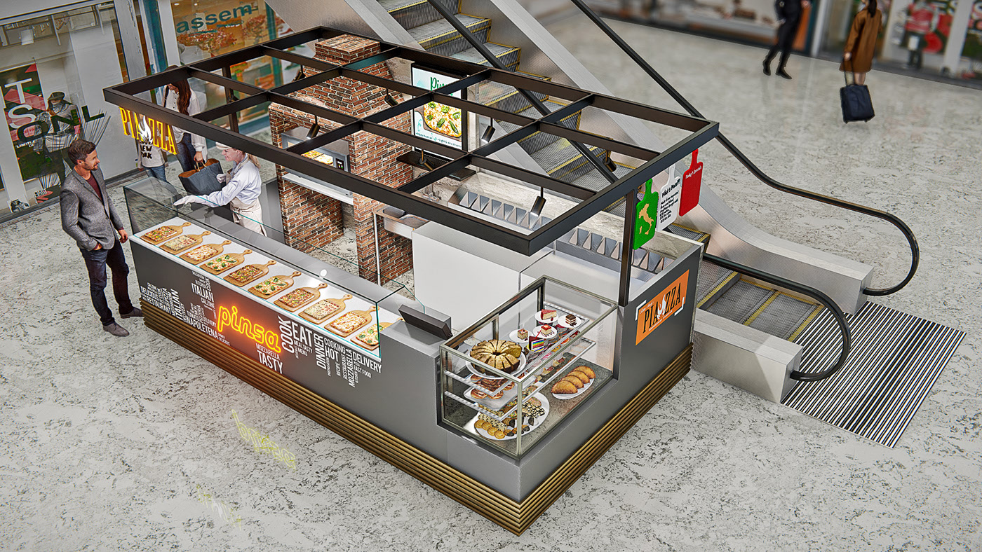 Fantastic Unique Pizza Kiosk