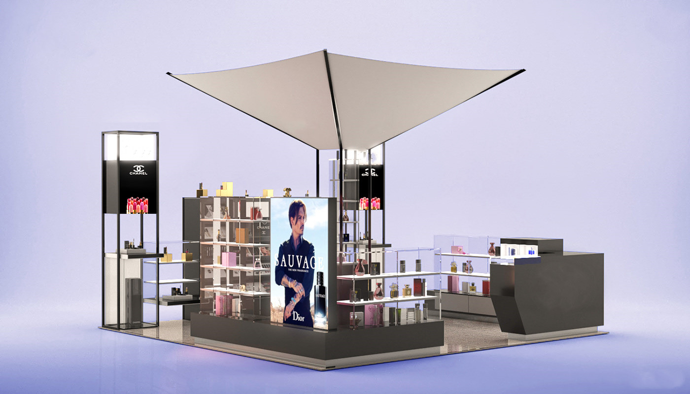 cosmetic display kiosk 