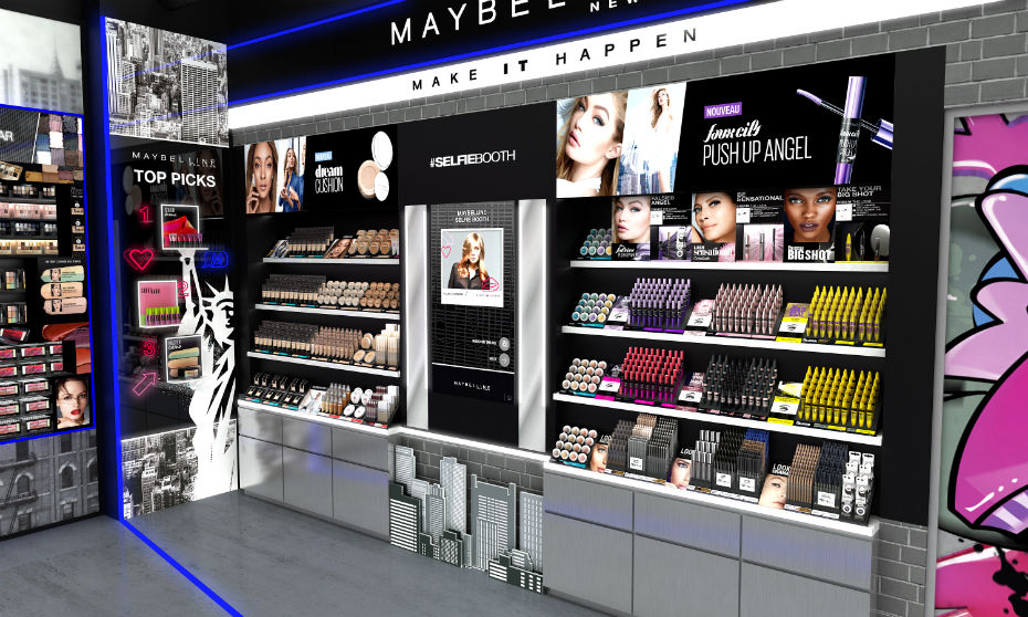 makeup display cabinet